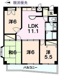 プレステージ簗瀬の物件間取画像